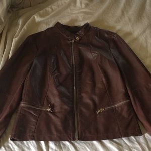 Faux leather jacket